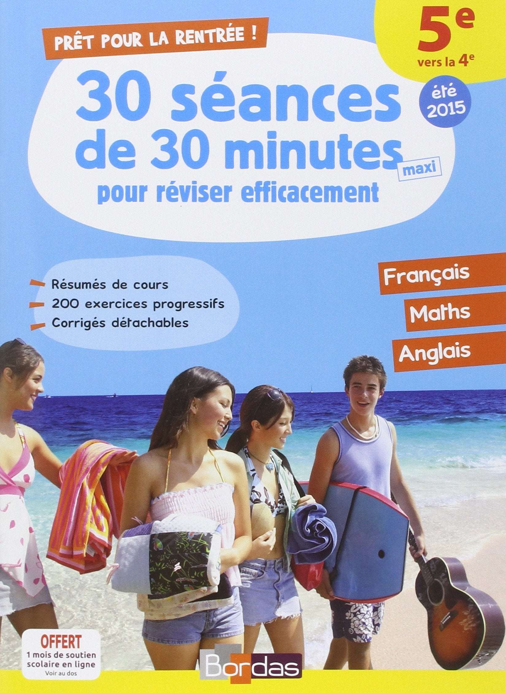 Prêt pour la 4ème - 30 séances de 30 minutes pour réviser efficacement - Français Maths 5e Vers 4e Professional & Reference Books