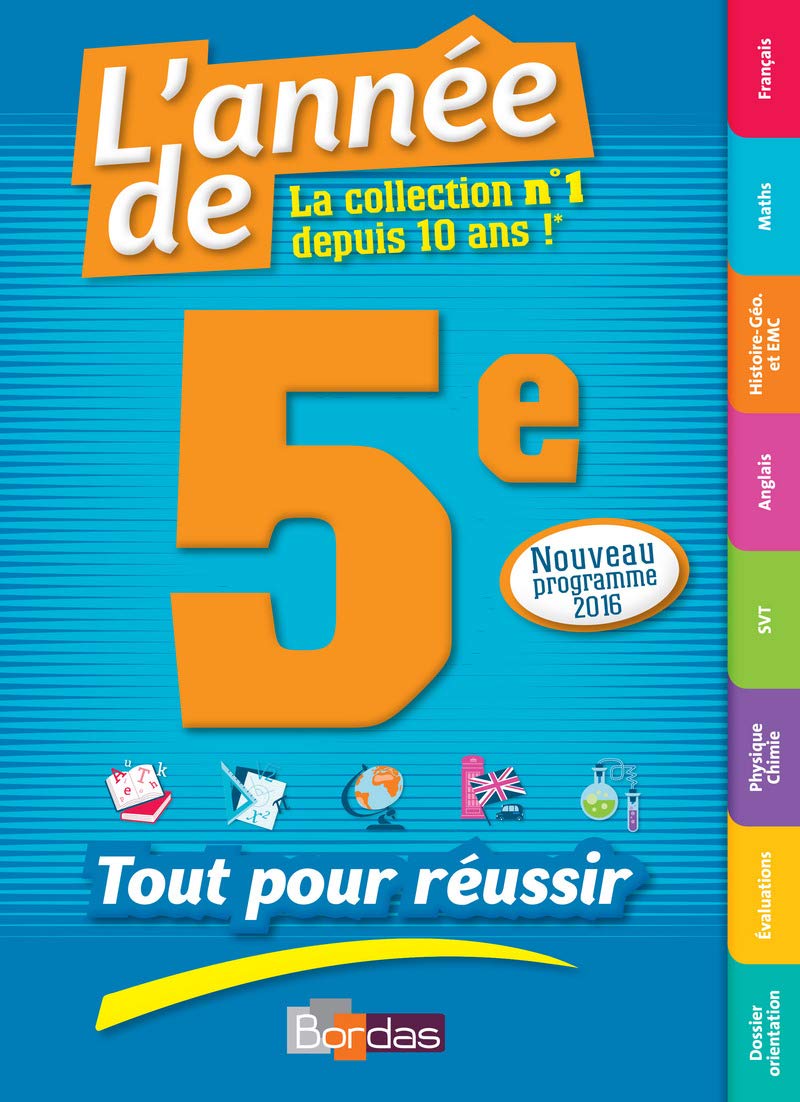 L'Année de la 5e - Tout pour Réussir - Nouveau programme 2016 book