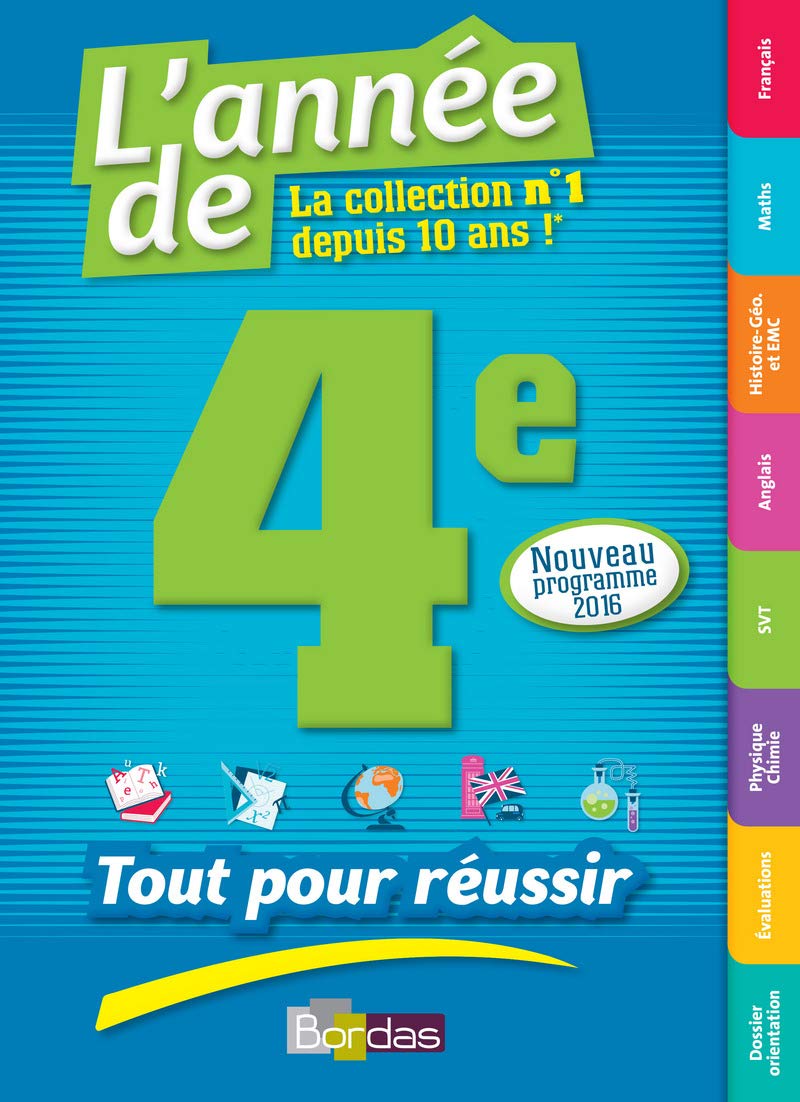 L'Année de la 4e - Tout pour Réussir - Nouveau programme 2016 book