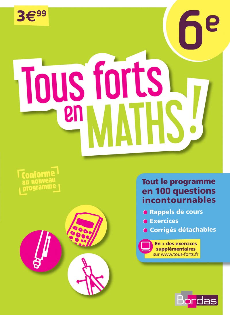 Tous forts en Maths 6e - Nouveau programme 2016 book