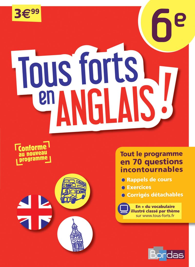 Tous forts en Anglais 6e - Nouveau programme 2016 book