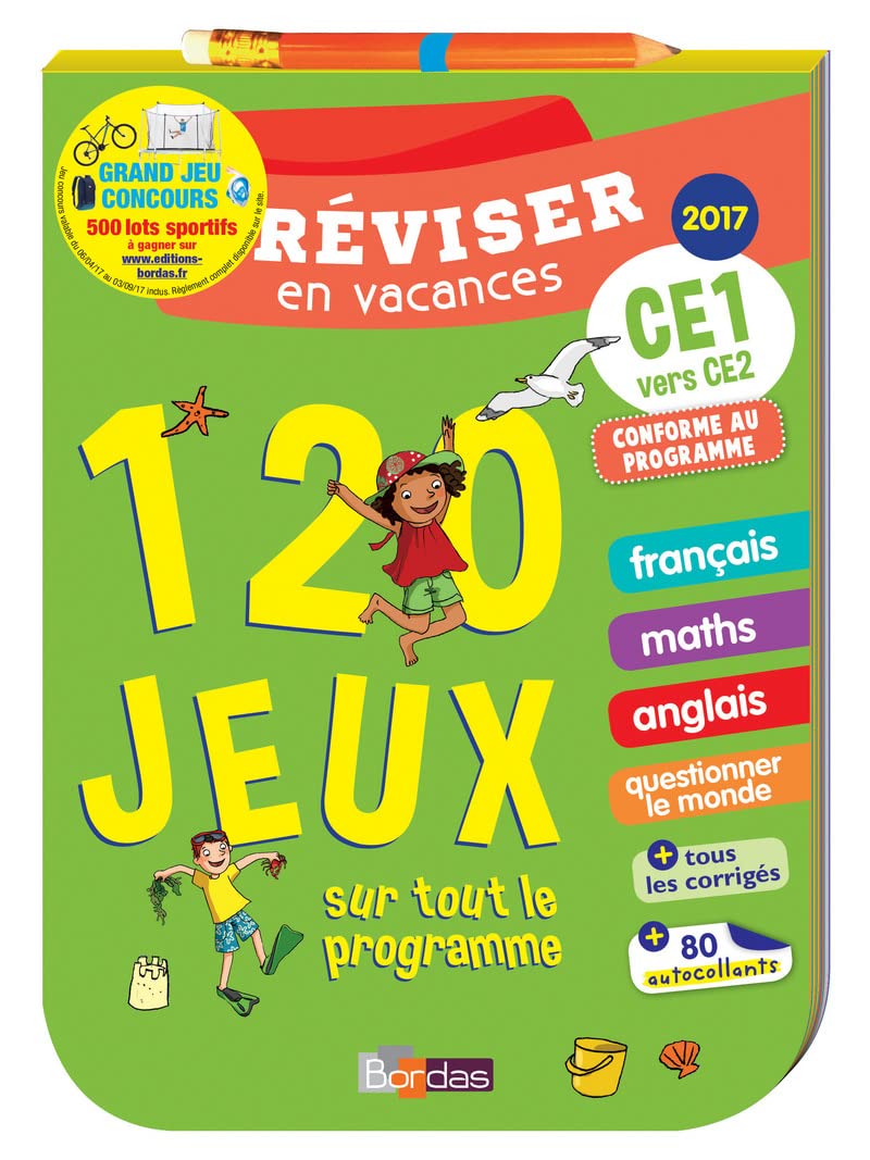 Réviser en vacances CE1 vers CE2 - Cahier de vacances book