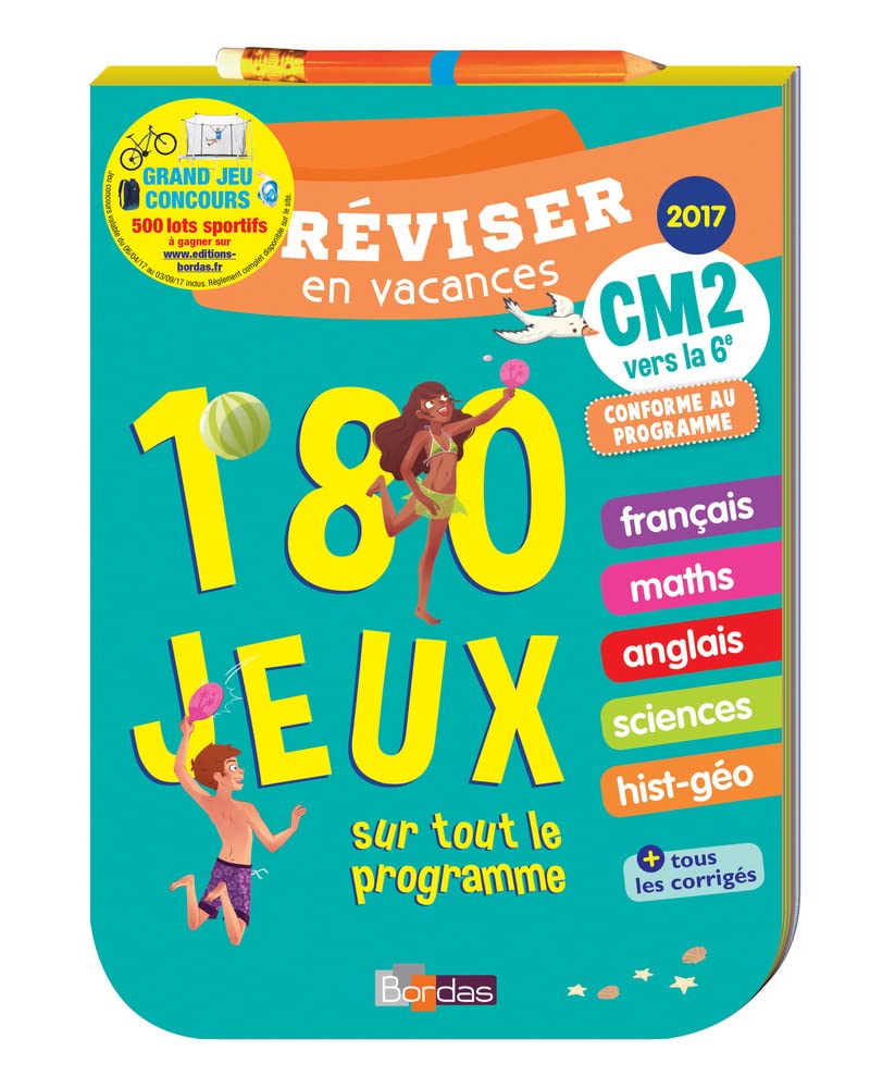 Réviser en vacances CM2 vers la 6e - 180 jeux sur tout le programme Professional & Reference Books