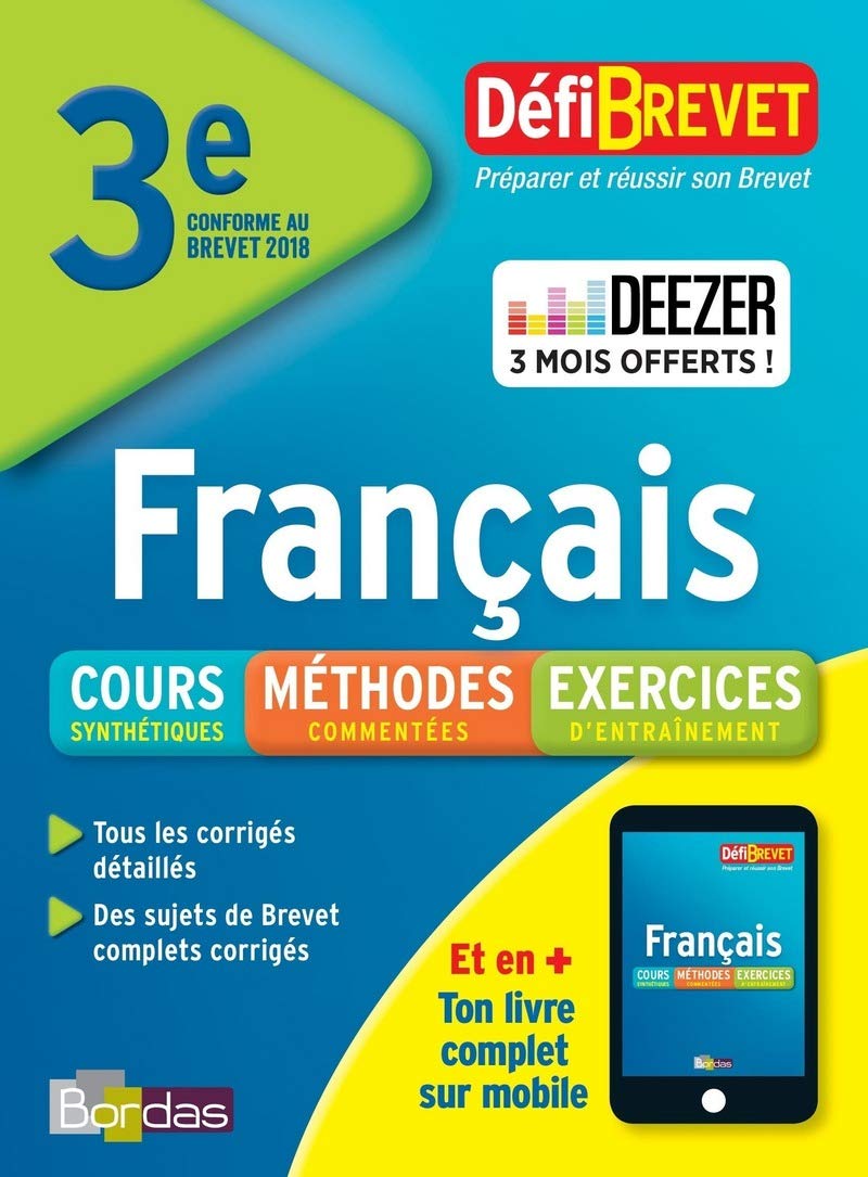 Defibrevet français brevet troisième book