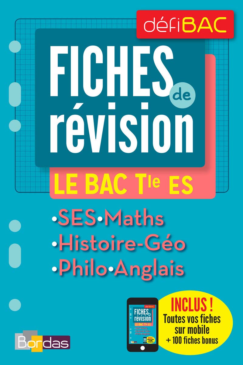DéfiBAC compilation Fiches de Révision Le BAC Terminale ES Professional & Reference Books