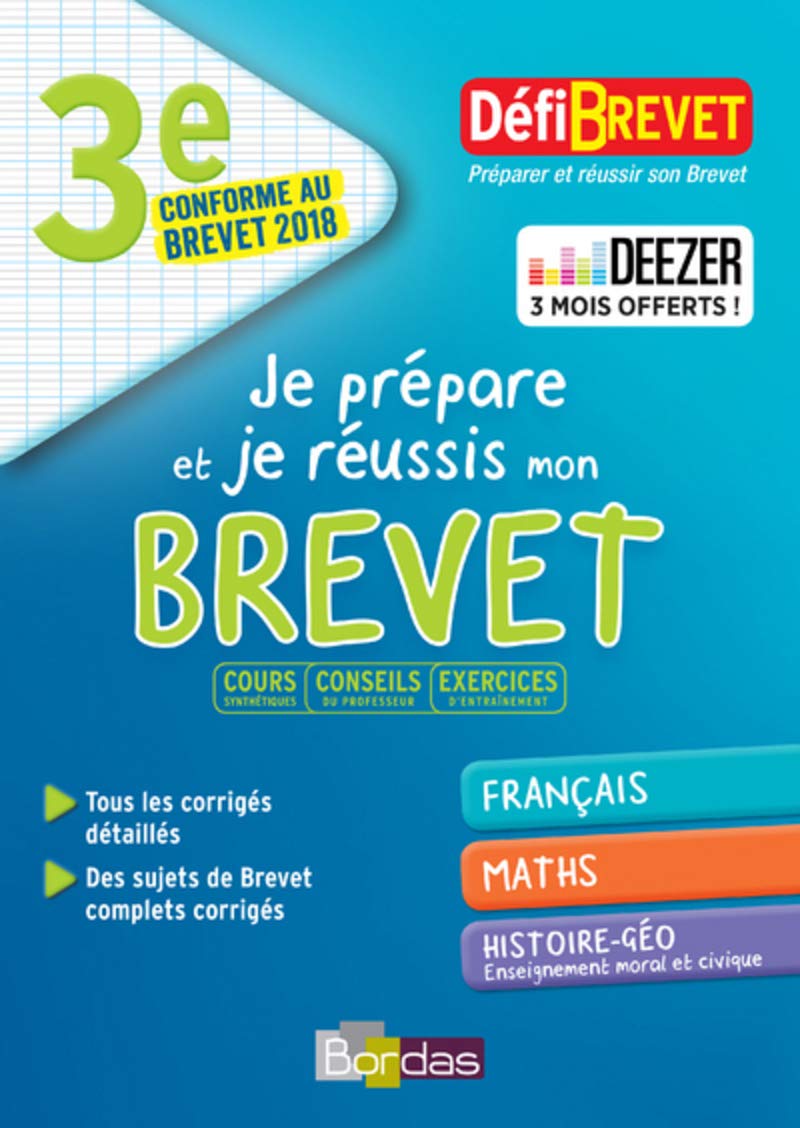 Defibrevet Préparer et réussir son Brevet 3e book