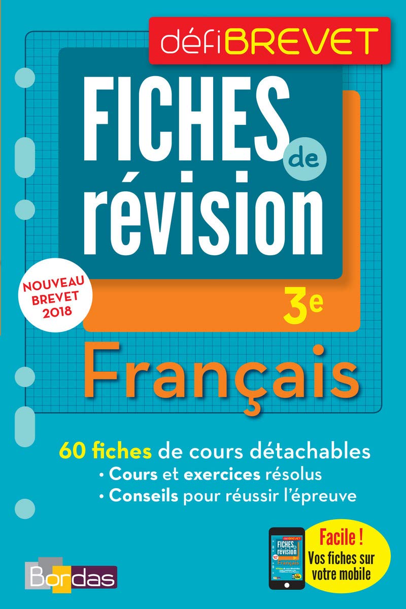 Defibrevet - fiches de révision - français 3e book