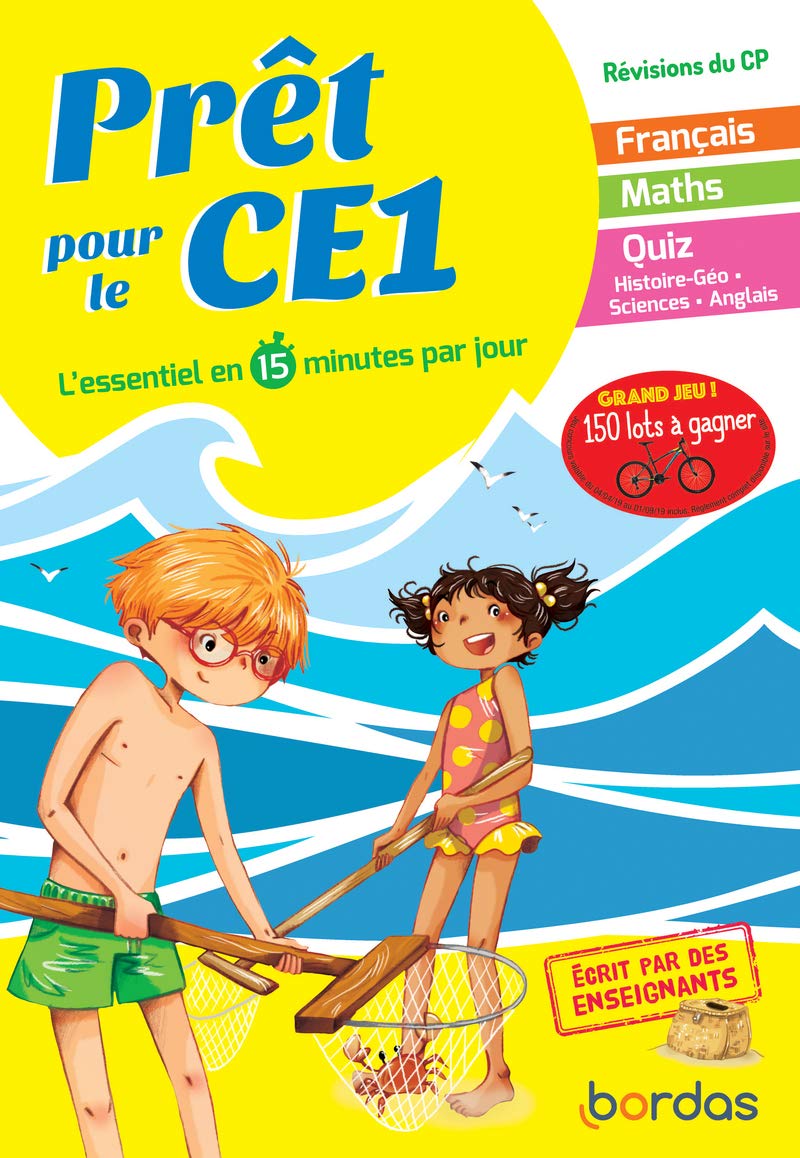 Prêt pour le CE1 – Cahier de vacances, révisions du CP book