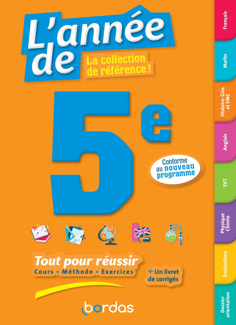 L'année de 5e - Tout pour réussir Professional & Reference Books