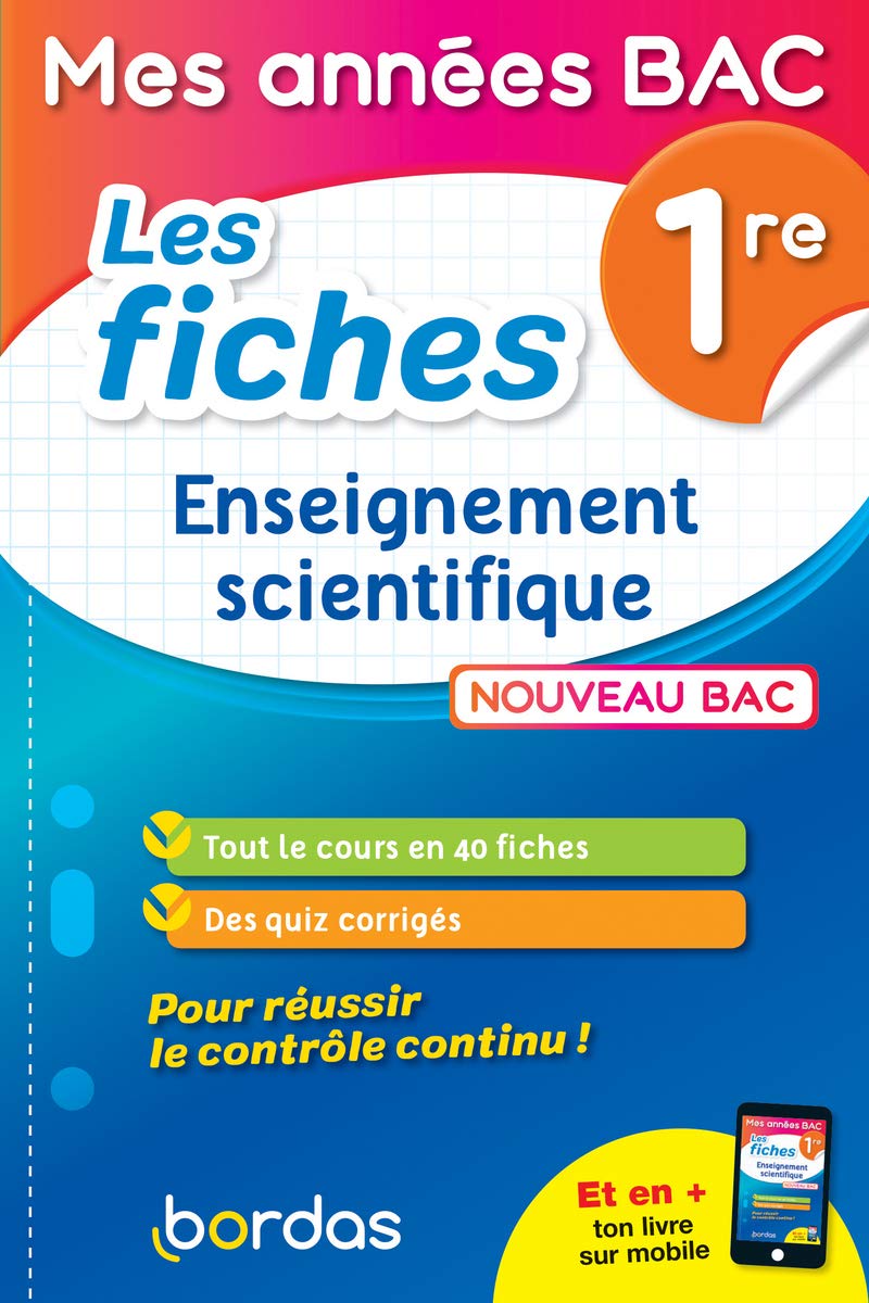 Mes années Bac - Fiches Enseignement scientifique 1re book