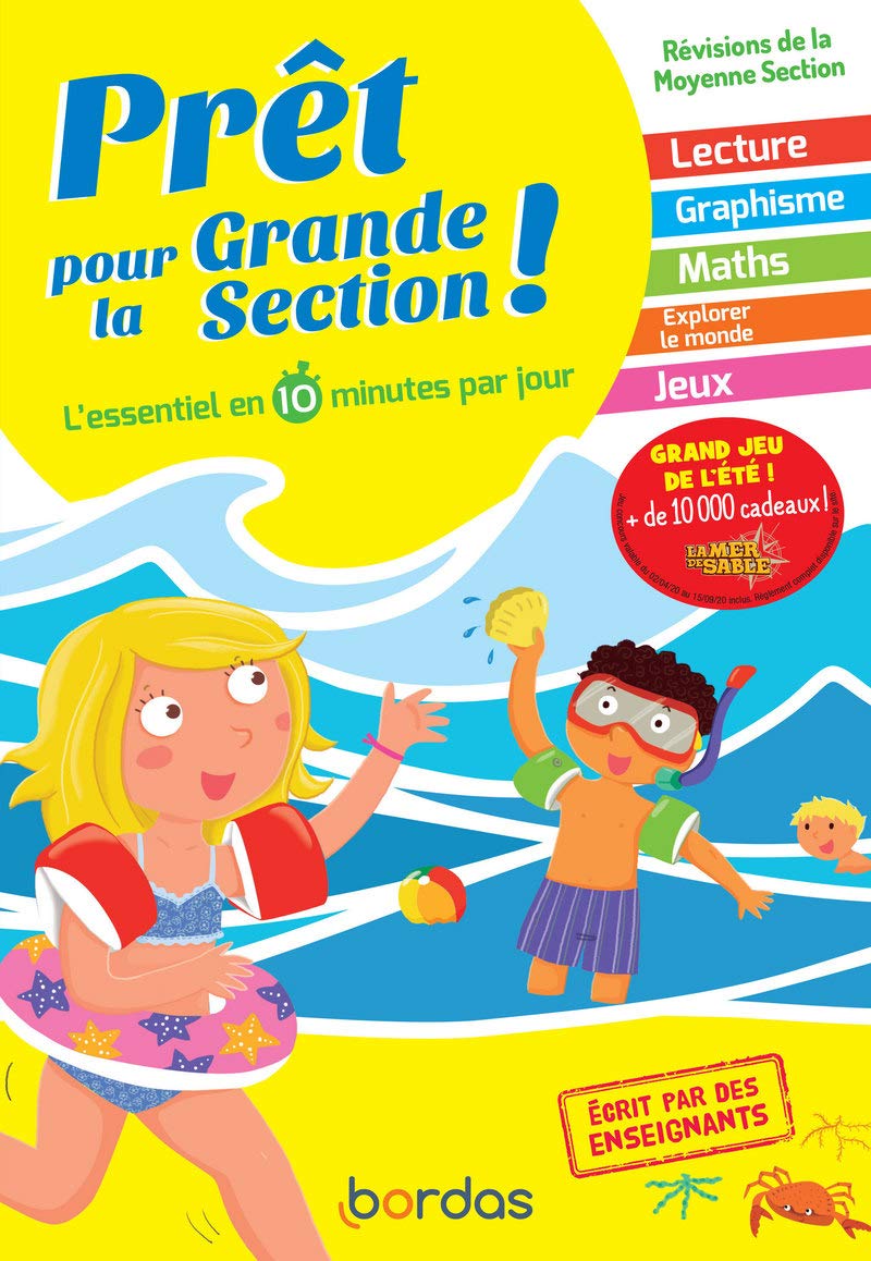 Prêt pour la Grande Section - Cahiers de vacances, révisions de la Moyenne section (MS) book