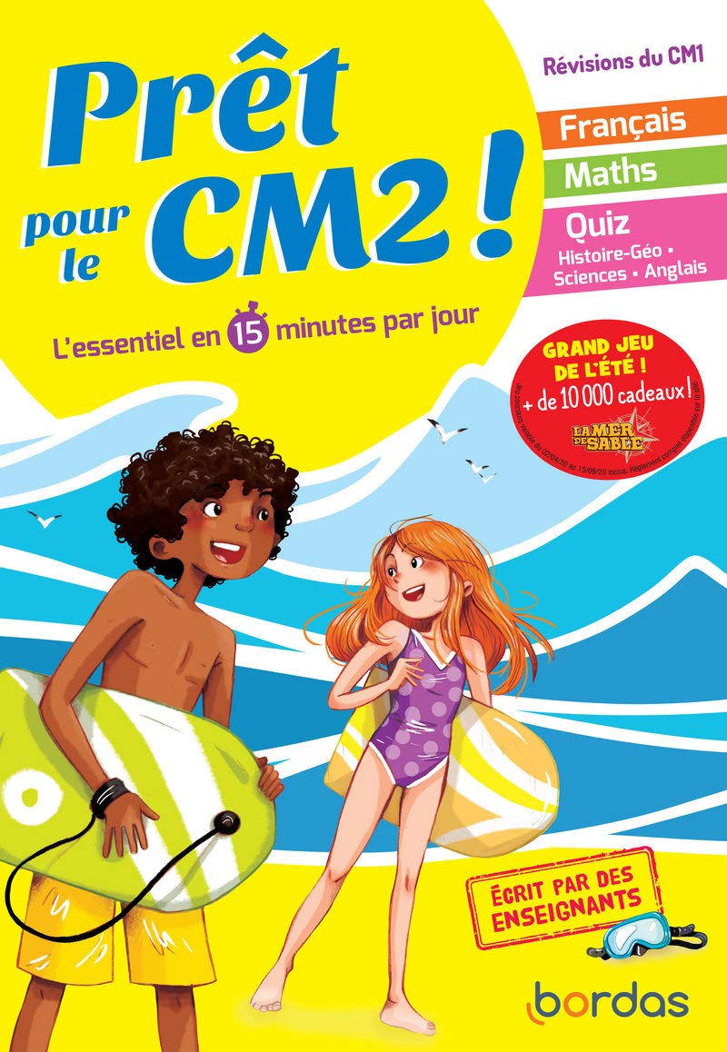Prêt pour le CM2 - Cahier de vacances, révisions du CM1 book