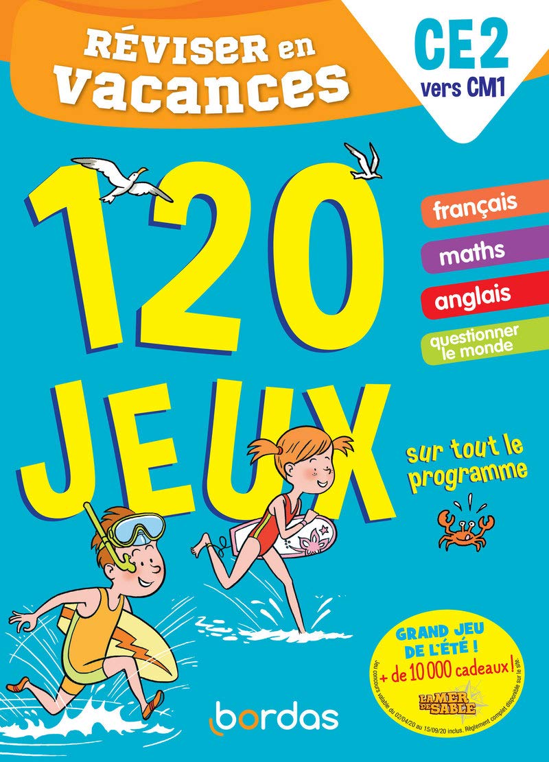 Réviser en vacances du CE2 au CM1 120 jeux sur tout le programme Professional & Reference Books