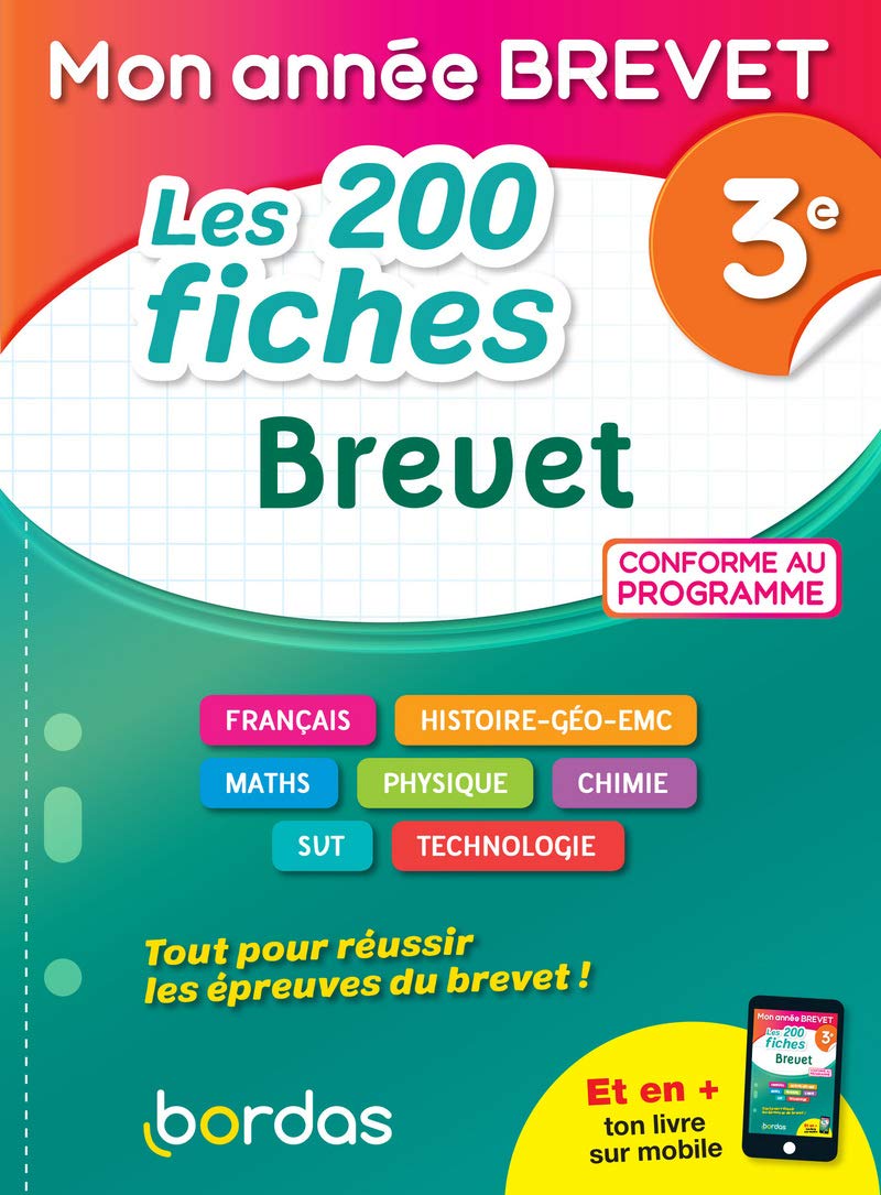 Mon Année Brevet Les 200 fiches Brevet 3e Professional & Reference Books