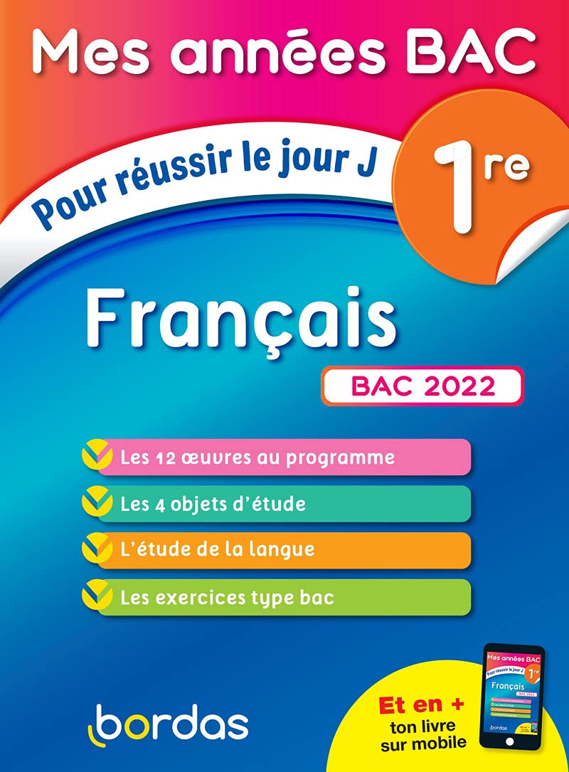 Mes années bac – Cours et exercices - Français 1re - BAC 2022 book