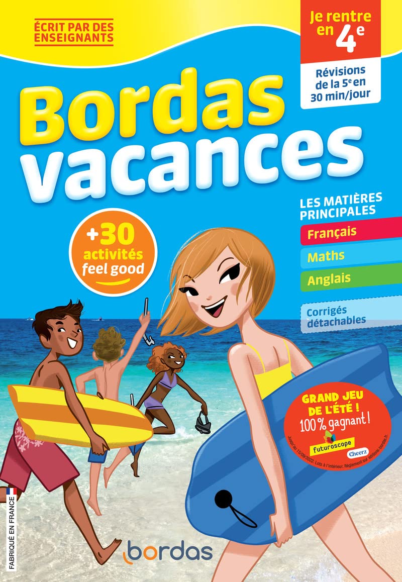 Bordas Vacances - Je rentre en 4e - Cahier de vacances book
