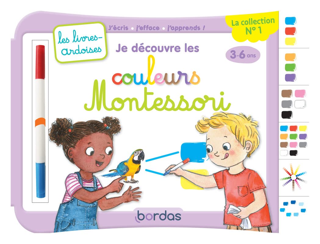 Les livres-ardoises - Je découvre les couleurs Montessori Non-fiction