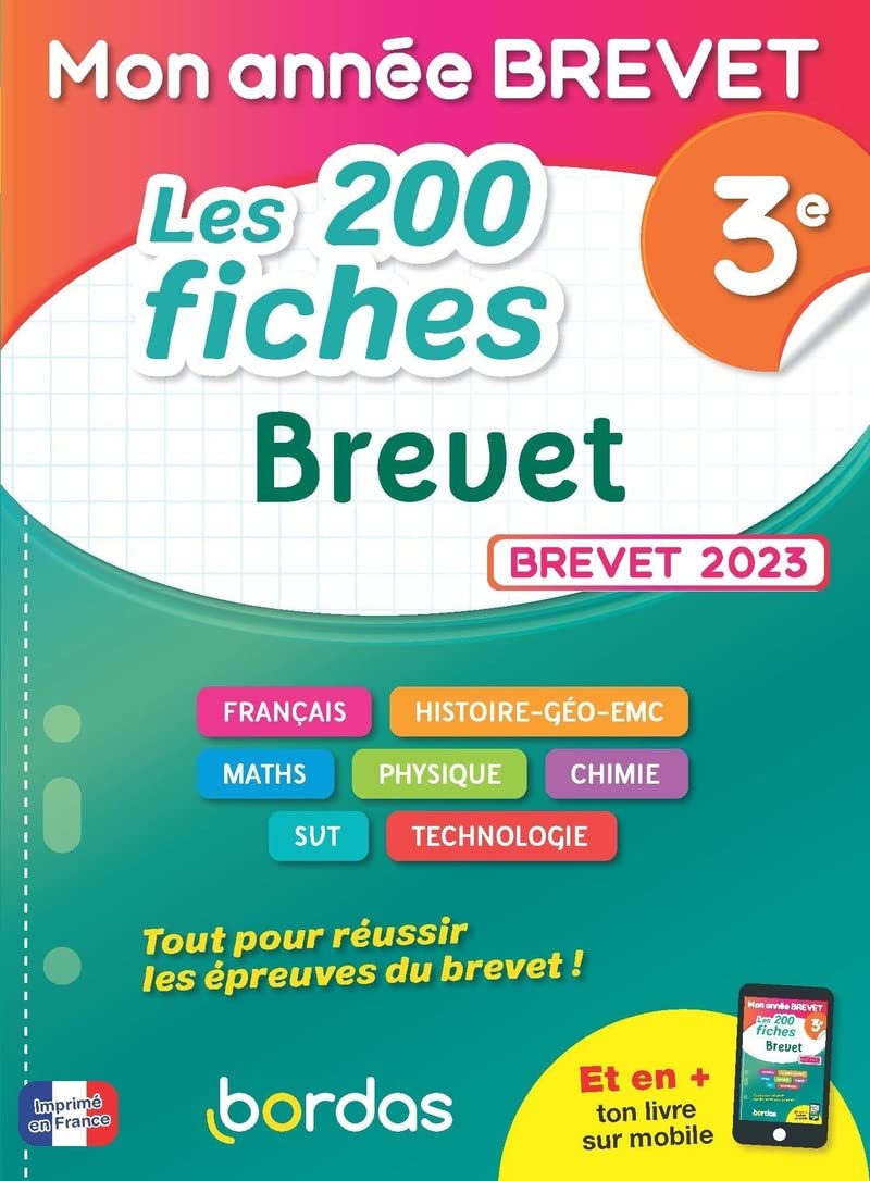 Mon Année Brevet Les 200 fiches Brevet 3e book