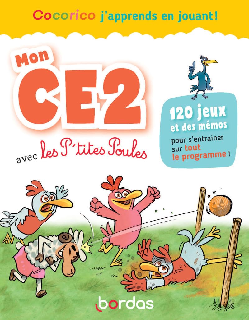 Cocorico J'apprends en jouant ! Mon CE2 avec les P'tites Poules Professional & Reference Books