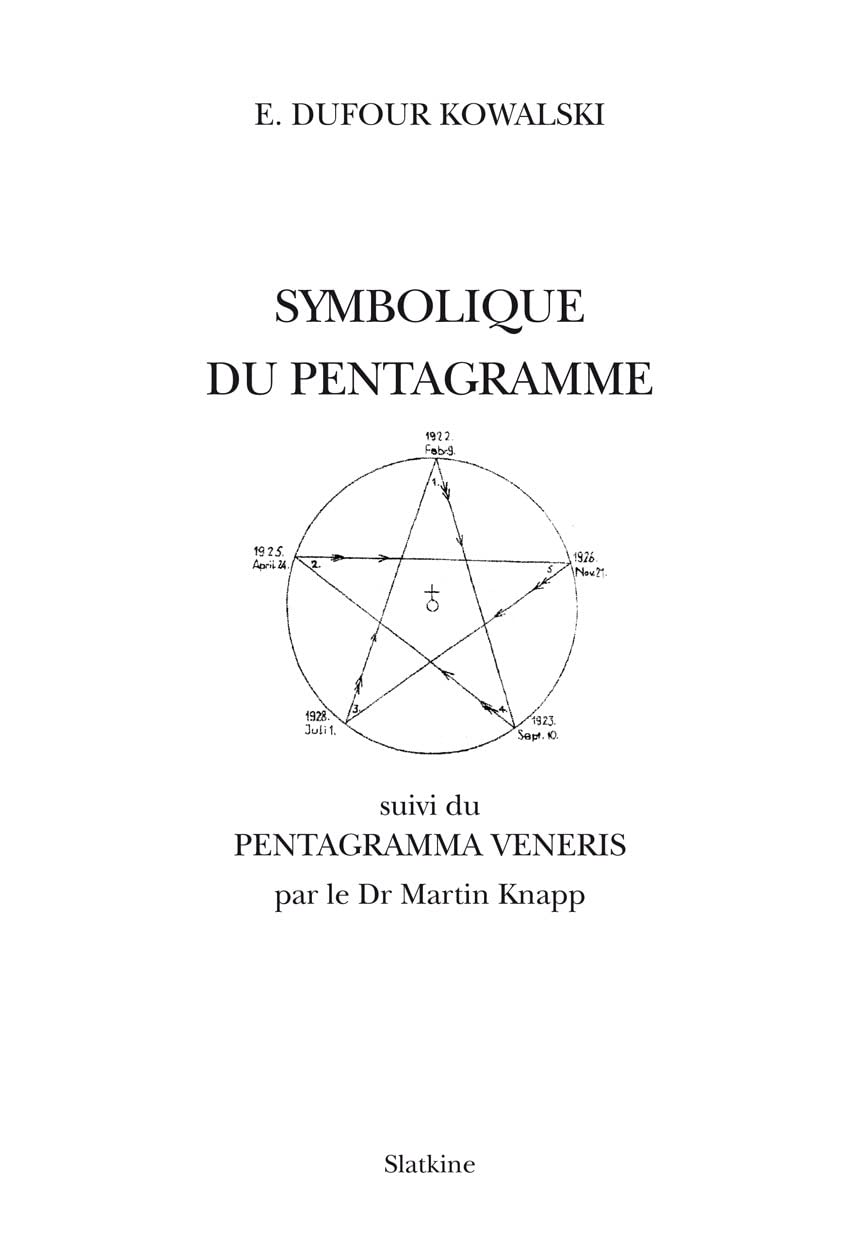 Symbolique du Pentagramme: Suivi du Pentagramma Veneris Books