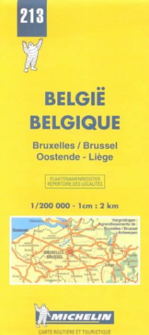 Michelin Belgie Belgique: Bruxelles, Brussel, Oostende - Liege (Michelin Map, 213) Leisure, Home & Garden