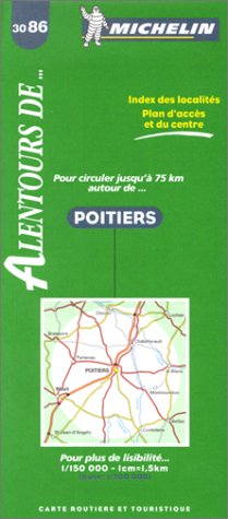 Carte routière : Alentours Poitiers, 3086, 1/150000 book