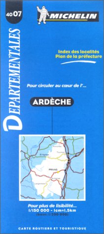 Michelin Map 4007: Ardeche (Michelin Departmental Maps, Band 4007) Leisure, Home & Garden