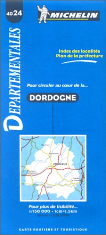 Michelin Map 4024: Dordogne (Michelin Departmental Maps, Band 4024) Leisure, Home & Garden
