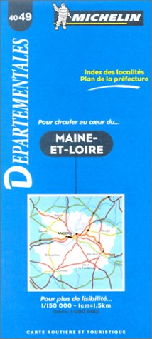 Carte routière : Maine-et-Loire, 4049, 1/150000 book
