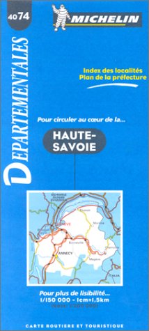 Carte routière : Haute-Savoie, 4074, 1/150000 book