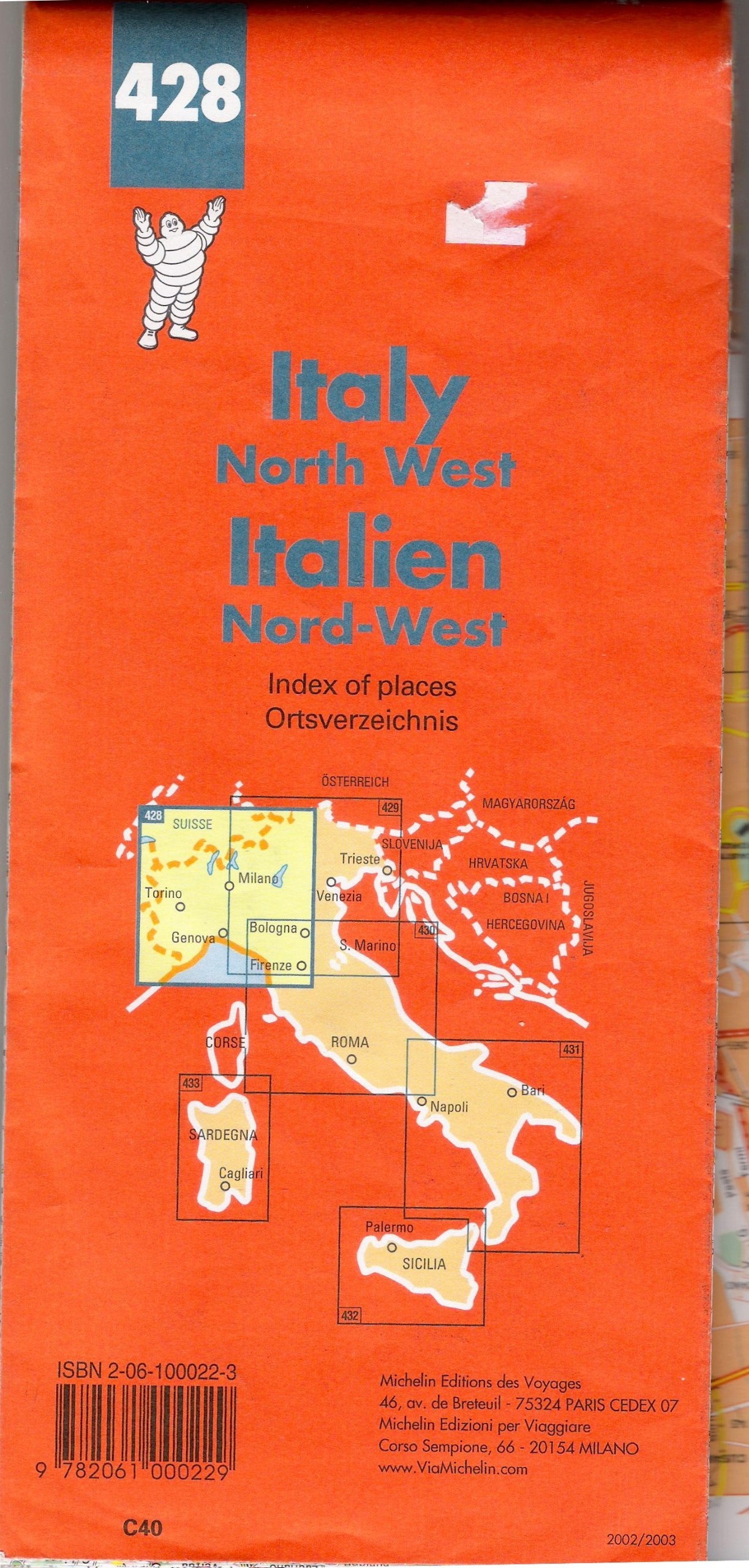 North West Italy (Michelin Maps) Foreign Languages ​​& Dictionaries