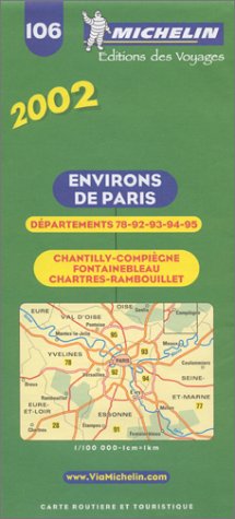 Michelin 2002 Environs of Paris (Michelin Country Maps) Leisure, Home & Garden