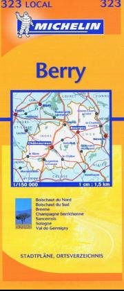 Michelin Cher, Indre: Includes Plans for Bourges, Chateauroux: Cher, Indre Map No. 323 (Michelin Local France, Band 323) Leisure, Home & Garden