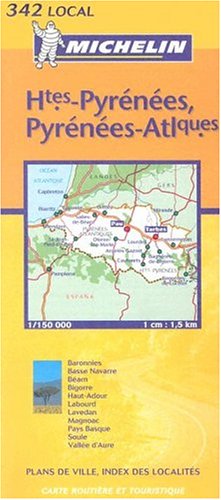 Carte routière : Hautes-Pyrénées - Pyrénées-Atlantiques, N° 11342 (Michelin Local France, Band 342) Leisure, Home & Garden