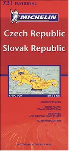 Michelin Czech Republic/Slovak Republic: Motoring and Tourist Map: Town Plans: Praha, Bratslava (Michelin Maps) Maps & Plans