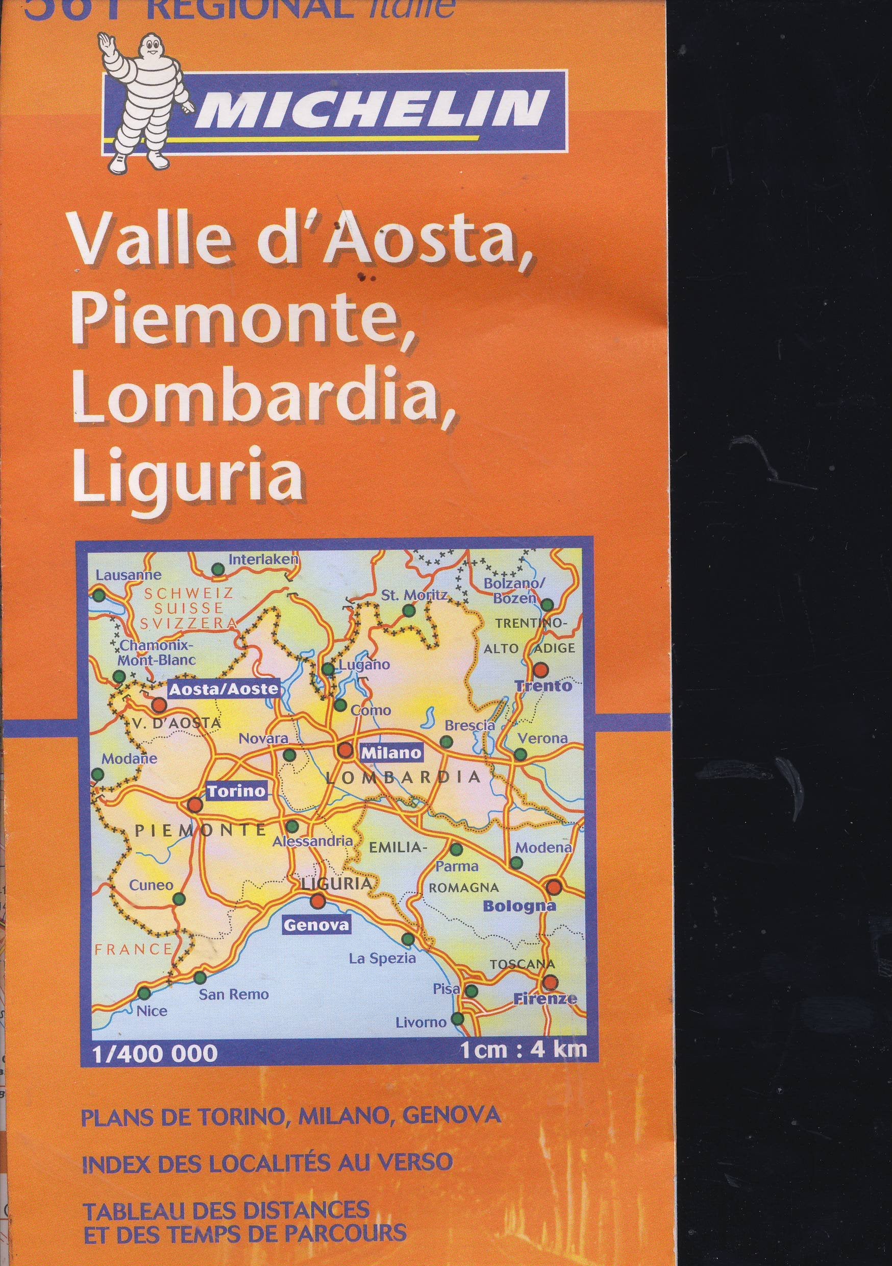 Carte routière : Lombardia, Piemonte, Valle d'Aosta, Liguria, N° 11561 (en italien) (KAARTEN/CARTES MICHELIN) Leisure, Home & Garden