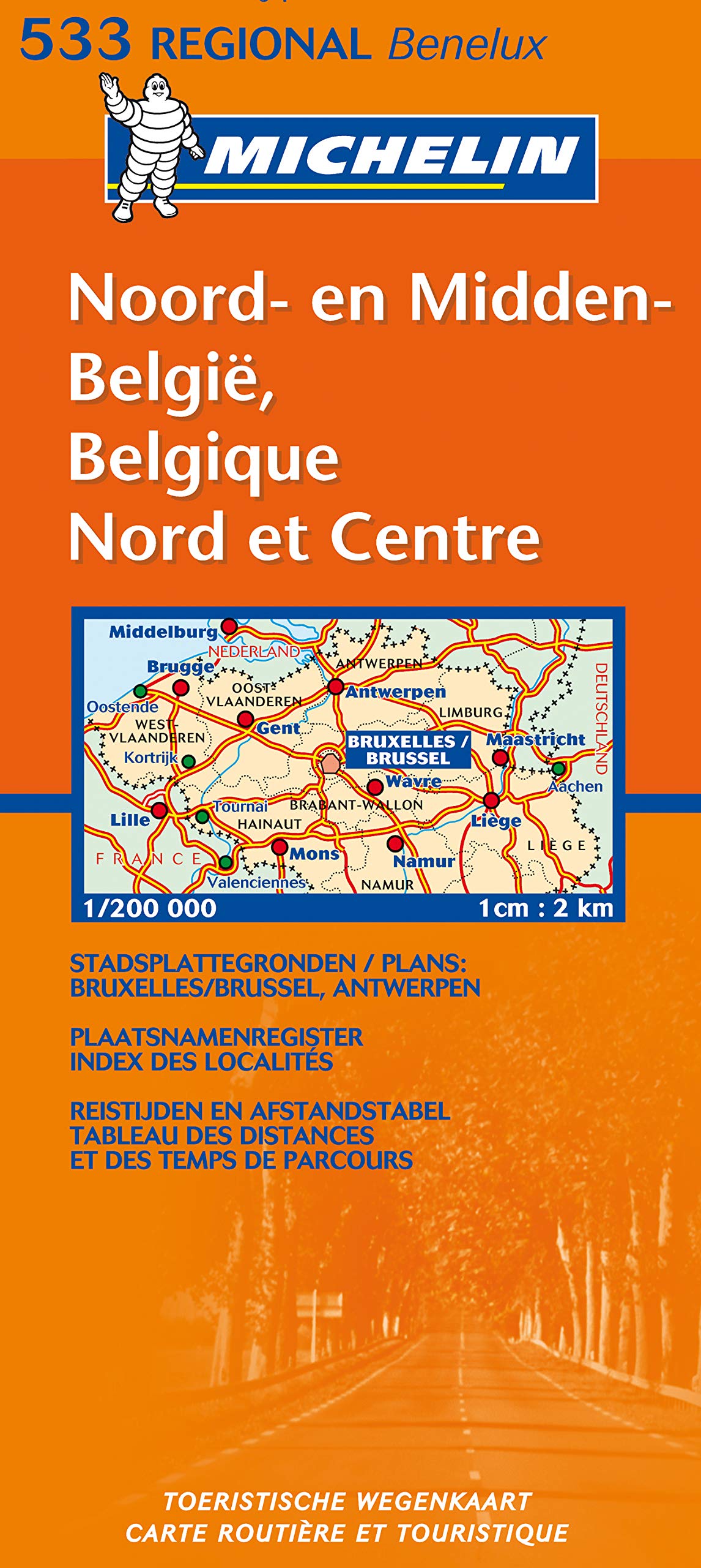 Carte routière : Belgique Nord et Centre - Noord- & Midden-België, N° 11533 (bilingue néerlandais-français) (KAARTEN/CARTES MICHELIN) Leisure, Home & Garden