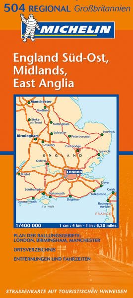 Englands Süd-Ost, Midlands, East Anglia (MICHELIN Regionalkarten, Band 504) Leisure, Home & Garden