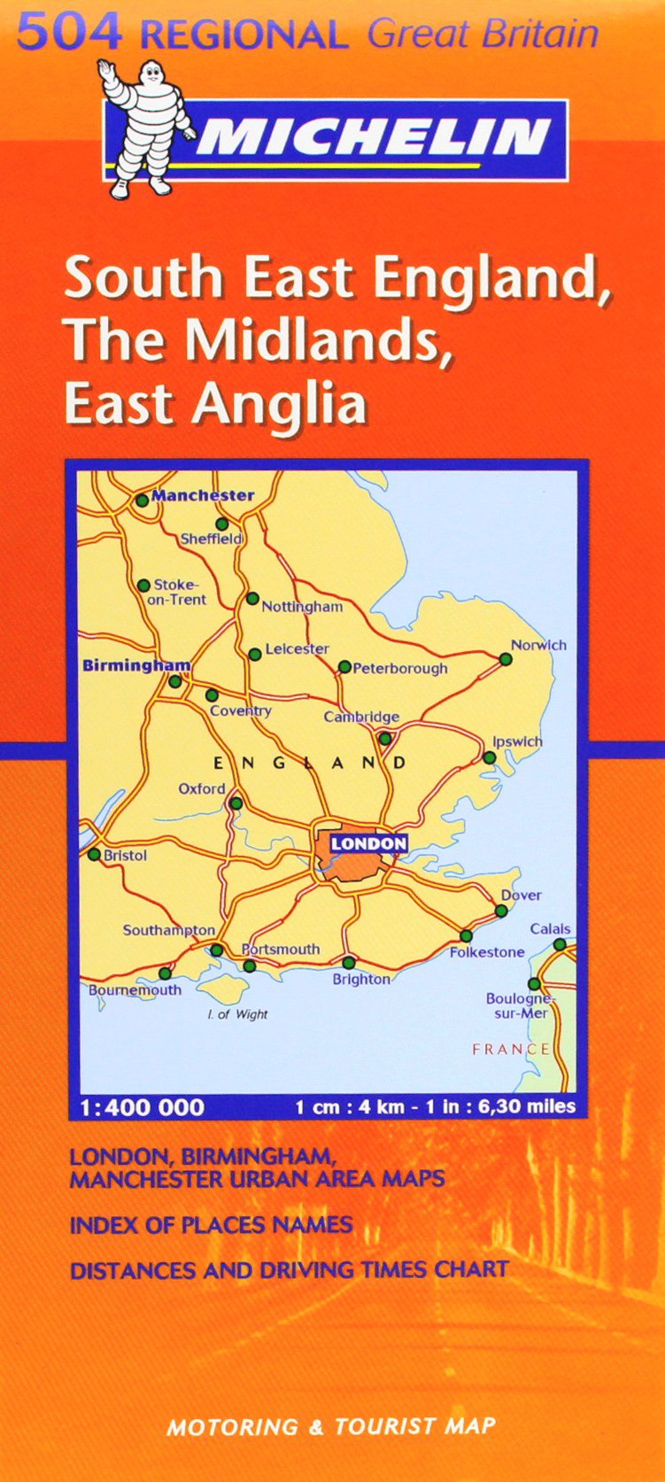 Mapa Regional South East England, The Midlands, East Anglia (Michelin Regional Maps) Leisure, Home & Garden