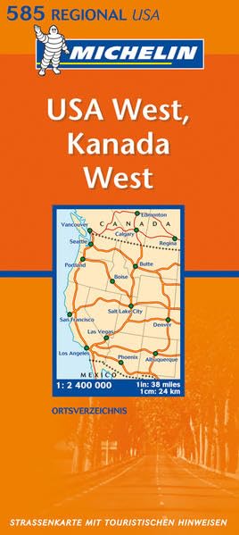 USA West Kanada West 1 : 2 400 000 (Michelin-Karten) Leisure, Home & Garden