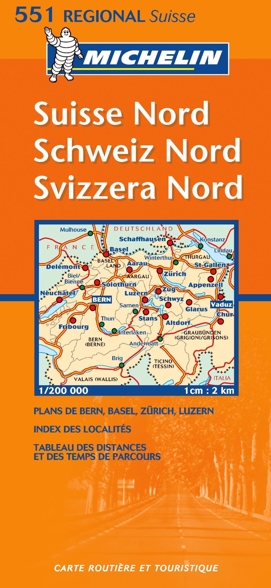 Suisse Nord. Schweiz Nord. Svizzera Nord. 1 : 200 000: Strassenkarte mit touristischen Hinweisen Leisure, Home & Garden