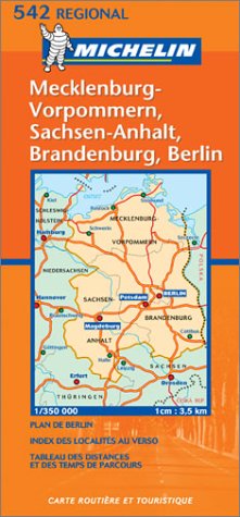 Carte routière : Mecklenburg-Vorpommern, Sachsen-Anhalt, Brandenburg, Berlin, N° 11542 (en allemand) book