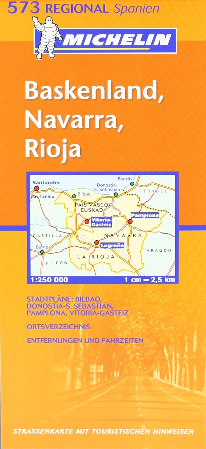 Spanien Nord Baskenland - Navarra - Rioja 1 : 250 000: Pais Vasco, Navarra, La Rioja (MICHELIN Regionalkarten, Band 573) Leisure, Home & Garden