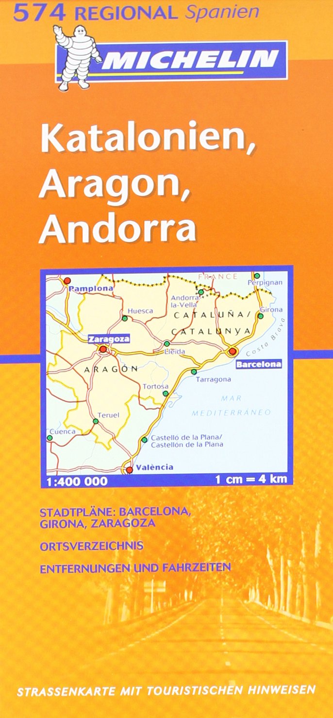 Katalonien, Aragon, Andorra (MICHELIN Regionalkarten, Band 574) Leisure, Home & Garden