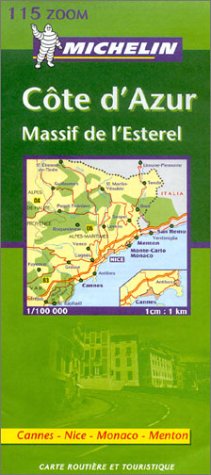 Michelin Cote D'Azur Zoom Map: Massif De L'Esterel (Carte zoom) Leisure, Home & Garden