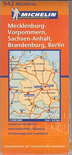 K.Mecklenburg-Vorpommern, Sachsen-Anhalt, Brandenburg, Berlin 542 (MICHELIN Regionalkarten) Leisure, Home & Garden
