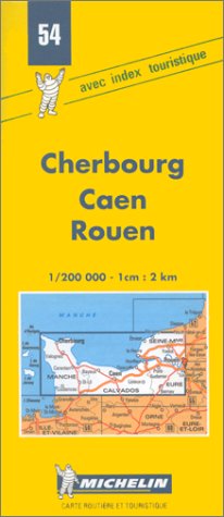 Cherbourg-Caen-Rouen: carte routiére et touristique Michelin (Michelin Maps) Leisure, Home & Garden