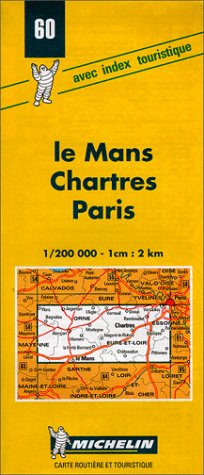 Carte routière : Le Mans - Chartres - Paris, 60, 1/200000 book