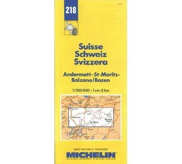 Andermatt-St.Moritz-Bolzano/Bozen: No.218 (Michelin Maps) book