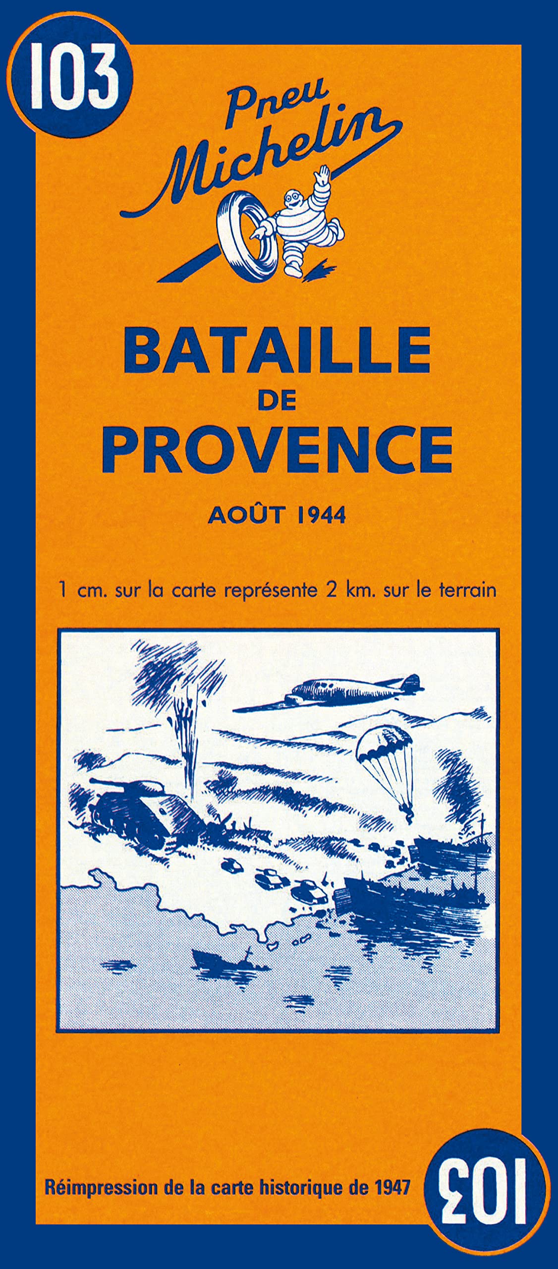 Michelin Map Battle of Provence (World War II Battlefields) Film, Art & Culture